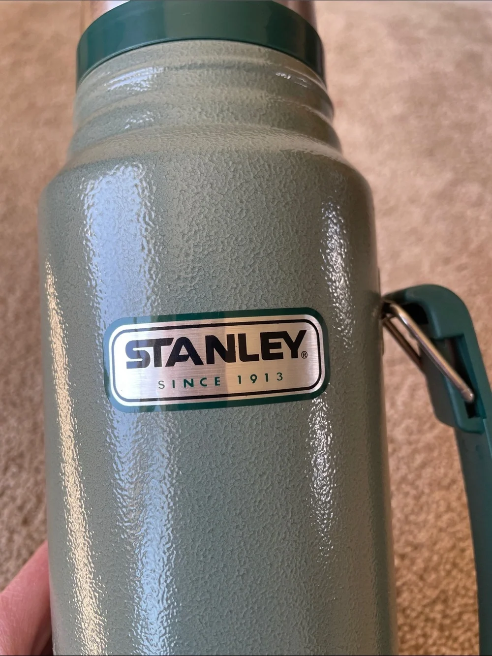 Vintage Stanley Thermos Coffee Green Outdoor Camping Canteen Insulated Army